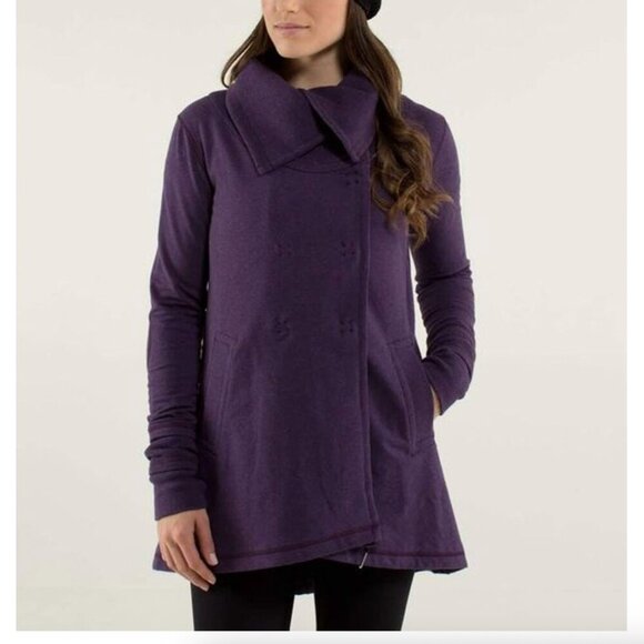 lululemon athletica Jackets & Blazers - Lululemon Gratitude Wrap Heathered Deep Zinfandel